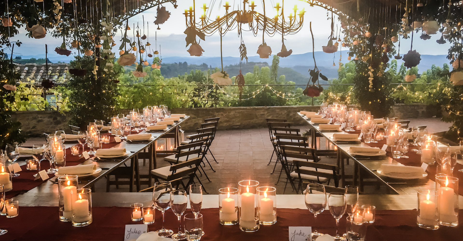 Agriturismo fairylights in Tuscany